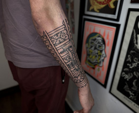 Ornamentinės/tradicinės tatuiruotės Kaune. / Justas Jurkevičius / Darbų pavyzdys ID 3805530