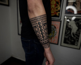 Ornamentinės/tradicinės tatuiruotės Kaune. / Justas Jurkevičius / Darbų pavyzdys ID 3805536