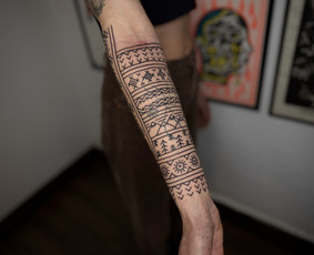 Ornamentinės/tradicinės tatuiruotės Kaune. / Justas Jurkevičius / Darbų pavyzdys ID 3805542