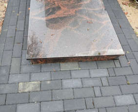 Raidžių kalimas , paminklai, akmens plokštės, kapu prieziura / Remigijus Šležas / Darbų pavyzdys ID 3804276