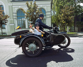 Pasivažinėjimas senovinio motociklo lopšyje - Moto nuoma - 4 Moto nuoma - Pasivažinėjimas senovinio motociklo lopšyje - 4