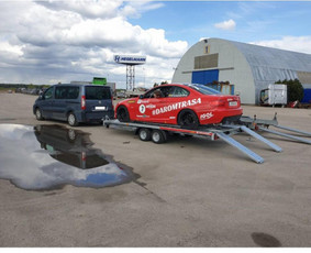 Statybinės technikos nuoma - Priakabos-tralo nuoma Vilniuje - 1