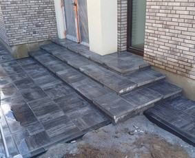 Asfaltavimo darbai,trinkelių klojimas, Betonavimo darbai - Laiptai iš trinkelių - 1 Laiptai iš trinkelių - Asfaltavimo darbai,trinkelių klojimas, Betonavimo darbai - 1