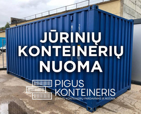 Įvairios technikos nuoma - Jūrinių konteinerių nuoma, jūriniai konteineriai - 1