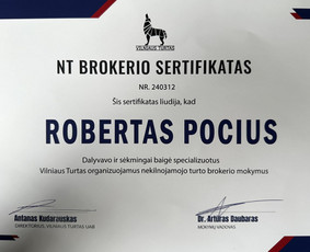 Nekilnojamojo Turto ( NT ) brokeris Robertas Pocius - Kitos kategorijos - 4 Kitos kategorijos - Nekilnojamojo Turto ( NT ) brokeris Robertas Pocius - 4