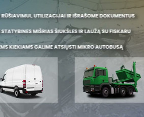 Statybinių atliekų konteinerių nuoma- šiukšlių išvežimas / MB Transporto sprendimai / Darbų pavyzdys ID 3812252