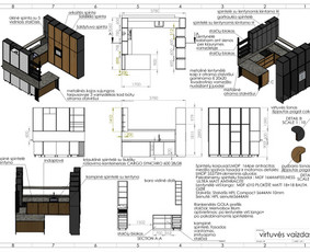 Baldų konstrukcinių brėžinių ruošimas - Virtuvės baldų projektavimas - 3 Virtuvės baldų projektavimas - Baldų konstrukcinių brėžinių ruošimas - 3
