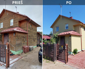 Medinių fasadų dažymas / Arturas Maldutis / Darbų pavyzdys ID 3814400