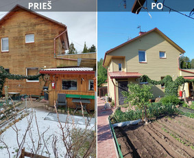 Medinių fasadų dažymas / Arturas Maldutis / Darbų pavyzdys ID 3814402