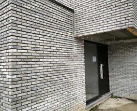 Klinkerio klijavimas // Klinkerio plytu muras / Klinkeris / Darbų pavyzdys ID 3814892
