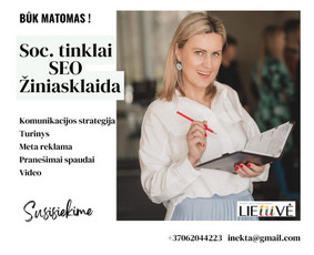 Soc. tinklų administravimas (Fb, Ig, Pr) - Komunikacijos specialistai - 1 Komunikacijos specialistai - Soc. tinklų administravimas (Fb, Ig, Pr) - 1