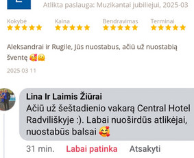 Muzikantai, atlikėjai, vedėjas / Aleksandras La & Rugilė / Darbų pavyzdys ID 3819419