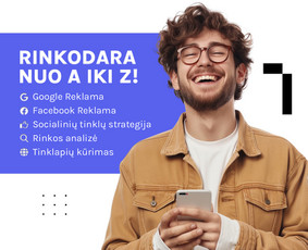 Google, Facebook, Linkedin reklama / strategija - Reklama, dizainas, spauda - 1 Reklama, dizainas, spauda - Google, Facebook, Linkedin reklama / strategija - 1