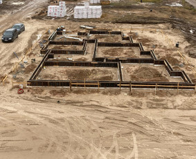 Statybos darbai - Pamatu liejimas - 1