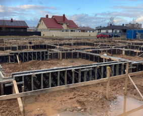 Statybos darbai - Pamatu liejimas - 2