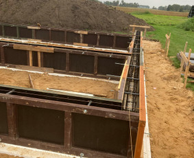 Statybos darbai - Pamatu liejimas - 4