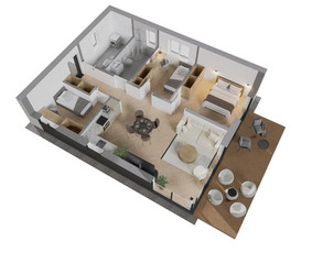 3D modeliavimas - 3d vizualizacijos/ 3d aukštų planai/ animacijos/ 360 turai - 3