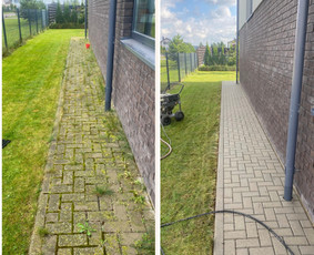 Trinkelių, fasadų, stogų plovimas aukštu slėgiu - Trinkelių valymas - 4 Trinkelių valymas - Trinkelių, fasadų, stogų plovimas aukštu slėgiu - 4