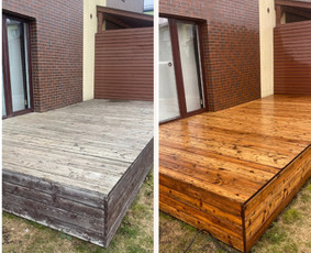 Trinkelių, fasadų, stogų plovimas aukštu slėgiu - Terasos plovimas, atnaujinimas - 2 Terasos plovimas, atnaujinimas - Trinkelių, fasadų, stogų plovimas aukštu slėgiu - 2