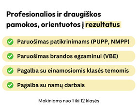 Mokymai, kursai, kalbos - Mokykis lietuvių kalbos nuotoliu - Gilės Klasė - 3