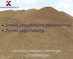 Smėlis, žvyras, skalda su pristatymu nuo 1t - Skalda, smėlis, žvyras, juodžemis - 4 Skalda, smėlis, žvyras, juodžemis - Smėlis, žvyras, skalda su pristatymu nuo 1t - 4