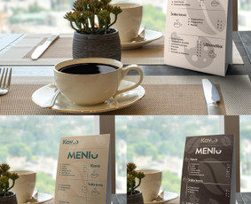 Kavinių ir restoranų meniu maketavimas - Logotipai. Vizitinės. Plakatai. Maketavimas. - 1