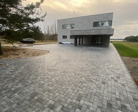 Trinkelių klojimas - Drenažo įrengimas - 1 Drenažo įrengimas - Trinkelių klojimas - 1