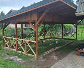 Pavėsinių gamyba, statymas - Terasos ,fasadai,stogai,tvoros ir kiti darbai - 2