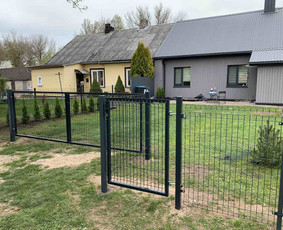 Tvorų ir Vartų montavimas - Kiemo vartai, gamyba - 1 Kiemo vartai, gamyba - Tvorų ir Vartų montavimas - 1