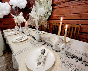 Stalo dekoras, dekoravimas - Švenčių Dekoravimas, Floristika, Fotozonų Įrengimas - 2