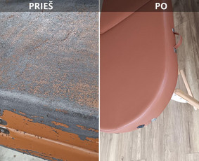 Minkštų baldų pervilkimas. Kiti gaminiai is odos ir gobeleno / Siuvimo kompozicija / Darbų pavyzdys ID 3842937