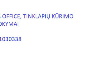 Ms Excel,ms Office Nuotolinis Individualus Mokymas - Kompiuterių kursai - 2 Kompiuterių kursai - Ms Excel,ms Office Nuotolinis Individualus Mokymas - 2
