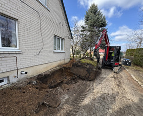 4t Mini ekskavatoriaus,bobcat.polių grežimas.griovimas / Spec. technikos nuoma Vilnius / Darbų pavyzdys ID 3845807