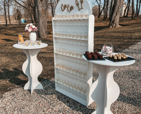Šampano sienelė - šampano staliukas - Šampano staliukas - 4 Šampano staliukas - Šampano sienelė - šampano staliukas - 4