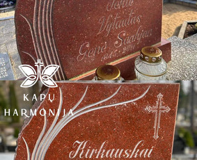 Kapų tvarkymas, priežiūra - Kapų įrengimas, tvarkymas, paminklai, plok&scaron;tės, akmenukų - 1