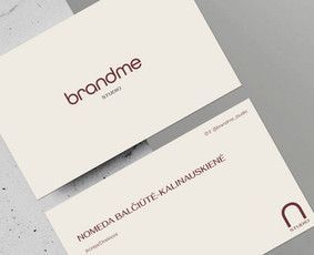 Vizitinių kortelių maketavimas - Grafikos dizaino paslaugos/logotipai/minimalistinis stilius - 1
