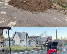 4t Mini ekskavatoriaus,bobcat.polių grežimas.griovimas / Spec. technikos nuoma Vilnius / Darbų pavyzdys ID 3849717