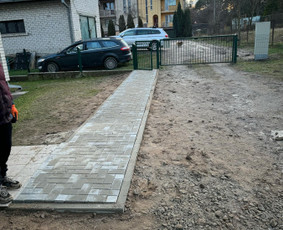 Trinkelių klojimas, polių gręžimas, tvorų montavimas / MB Workflex / Darbų pavyzdys ID 3855857