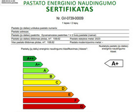 Energinio naudingumo sertifikavimas, Apva Pažyma - Energetinio naudingumo sertifikatai - 1 Energetinio naudingumo sertifikatai - Energinio naudingumo sertifikavimas, Apva Pažyma - 1