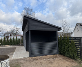 Terasos, karkasiniai statiniai, vent. fasadai, sandeliukai. / NETIKRI BROLIAI / Darbų pavyzdys ID 3857407