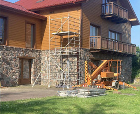 Mediniu fasadu dažymas / Marius / Darbų pavyzdys ID 3857471