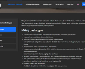 Paslaugos verslui - Interneto svetainės, Seo, socialiniai tinklai, Google Ads - 3
