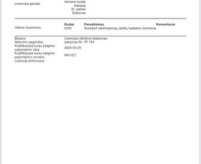Geodeziniai darbai. Kadastriniai matavimai. Projektavimas. / Geodeziniai darbai / Darbų pavyzdys ID 3860785