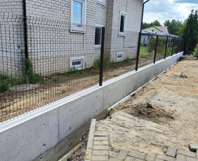 Atraminės sienelės - Pamatų įrengimas - 3