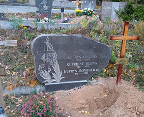 Raidžių kalimas ant paminklų, visi kiti kapaviečių darbai. / Paminklita, Aivaras / Darbų pavyzdys ID 3861119