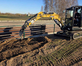 Ekskavatorinio krautuvo račioko bobcat nuoma skalda žvyras / Technika žemės kasimo darbai / Darbų pavyzdys ID 3863955