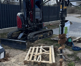 4t Mini ekskavatoriaus,bobcat.polių grežimas.griovimas / Spec. technikos nuoma Vilnius / Darbų pavyzdys ID 3865799