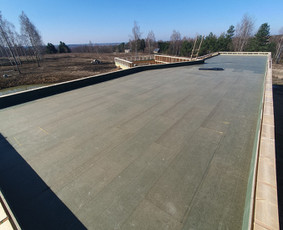 Plokščių Stogų Dengimas Pvc, Epdm ir bitumine Danga / Tvirti stogai / Darbų pavyzdys ID 3866001