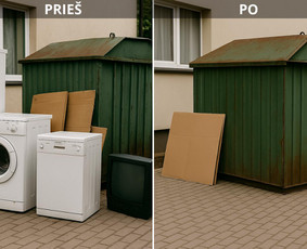 Šiukšlių išvežimas: statybinių ir kt. - Nemokamas buitinės technikos išvežimas Kaune - 1