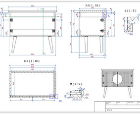 Baldų projektavimas, dizaineriai - Nestandartinių baldų projektavimas-gamybiniai brėžiniai - 3